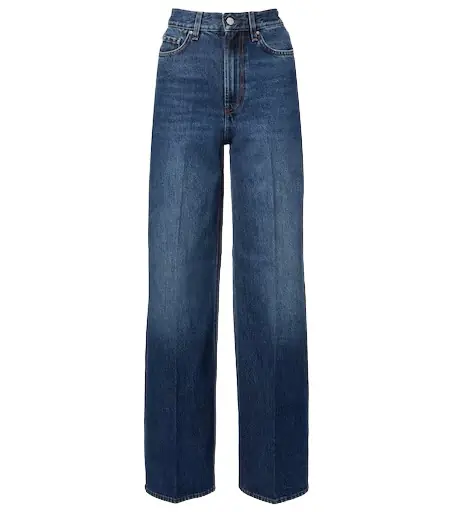 TOTEME High-rise wide-leg jeans