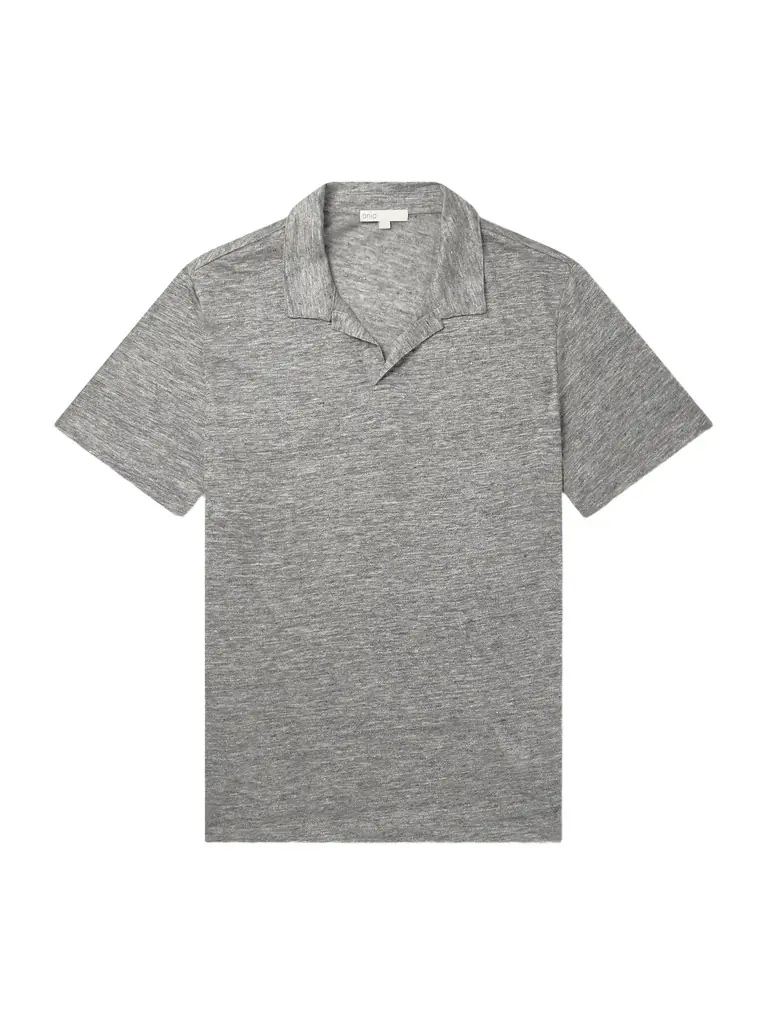 Ceremonia Shaun Linen-Jersey Polo Shirt
