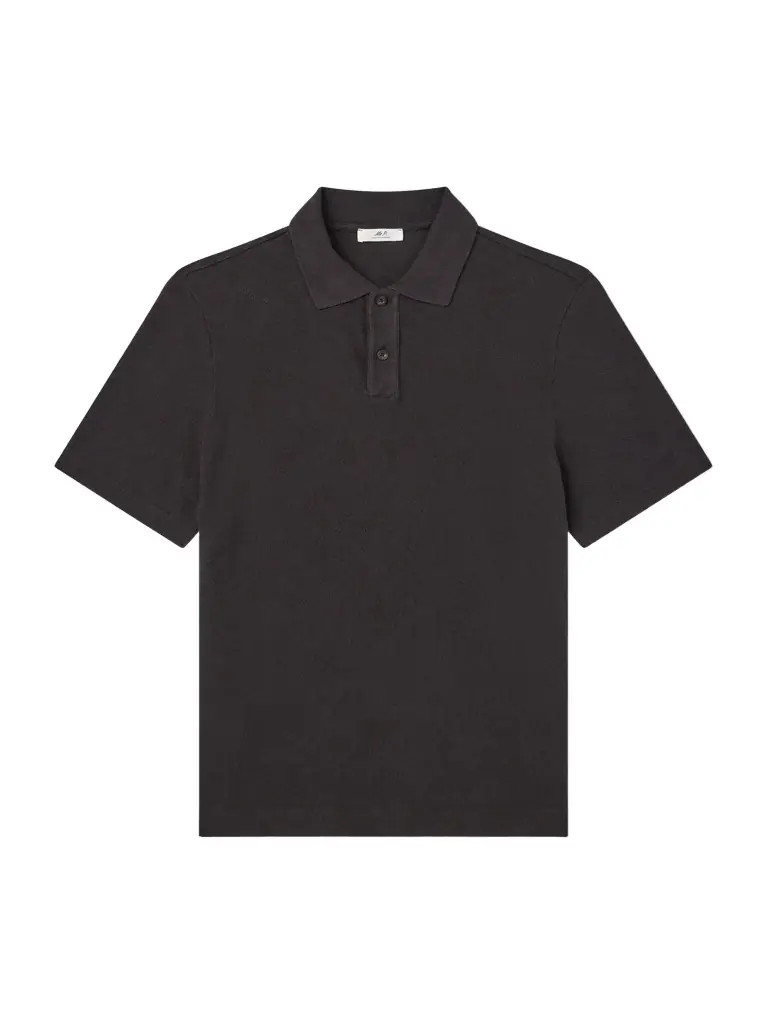 MR P. Organic Cotton and Linen-Blend Piqué Polo Shirt