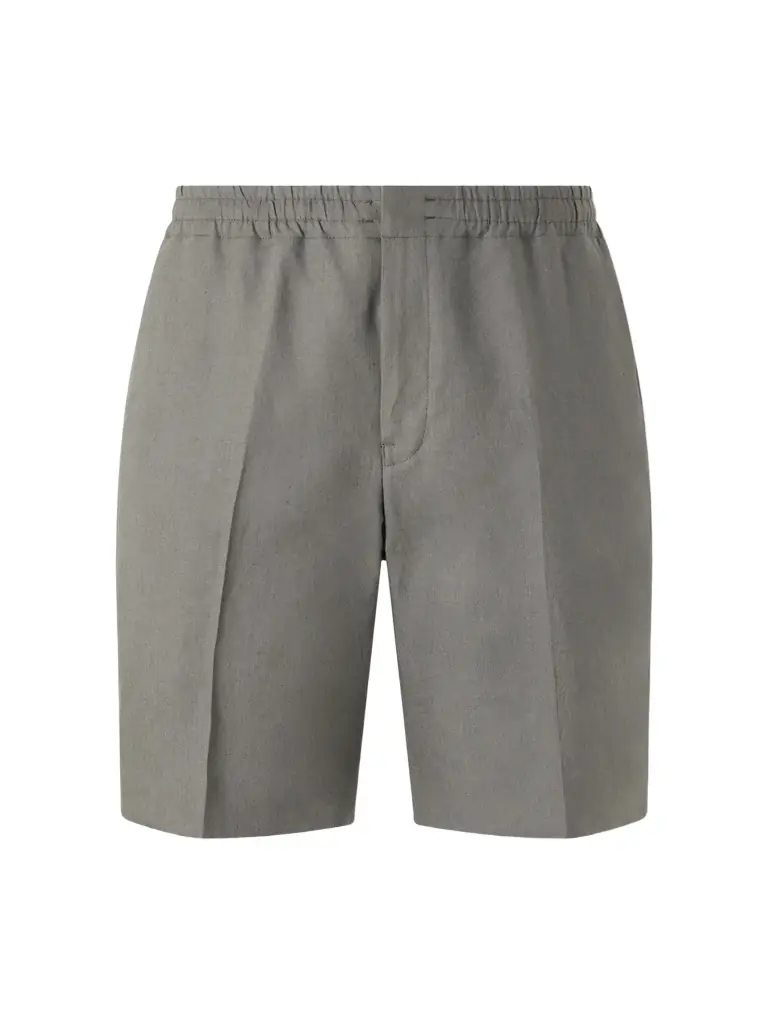 Zegna Oasi Straight-Leg Linen Shorts - Men