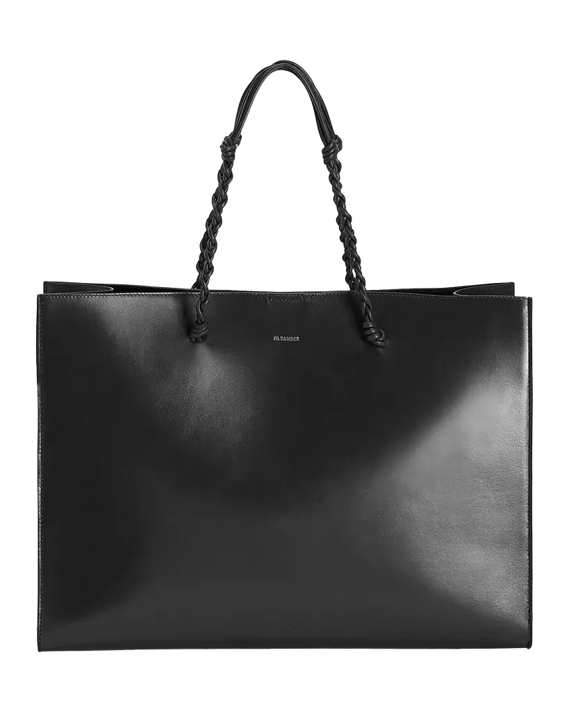 Jil Sander Tangle Knot-Embellished Shopping Tote Bag