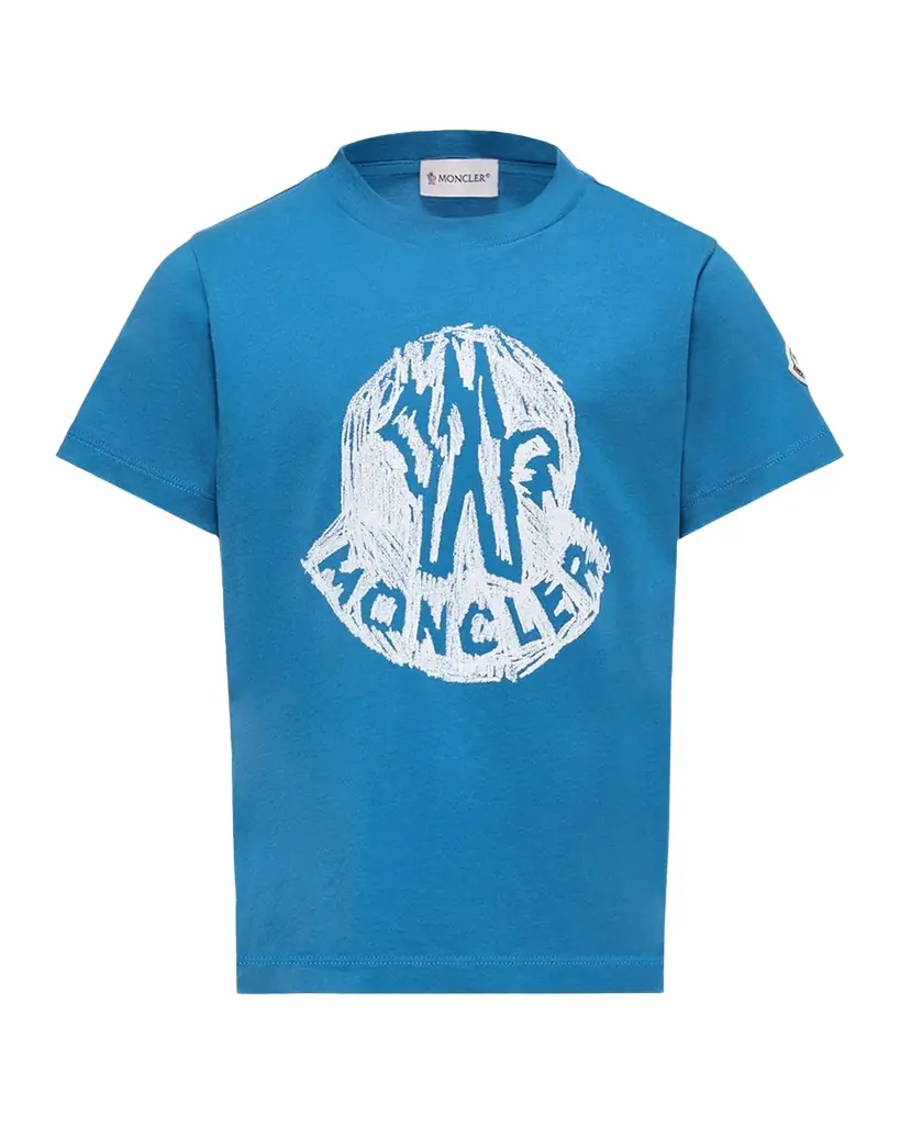 Moncler Boy 's Logo-Print Cotton Jersey T-Shirt, Size -14