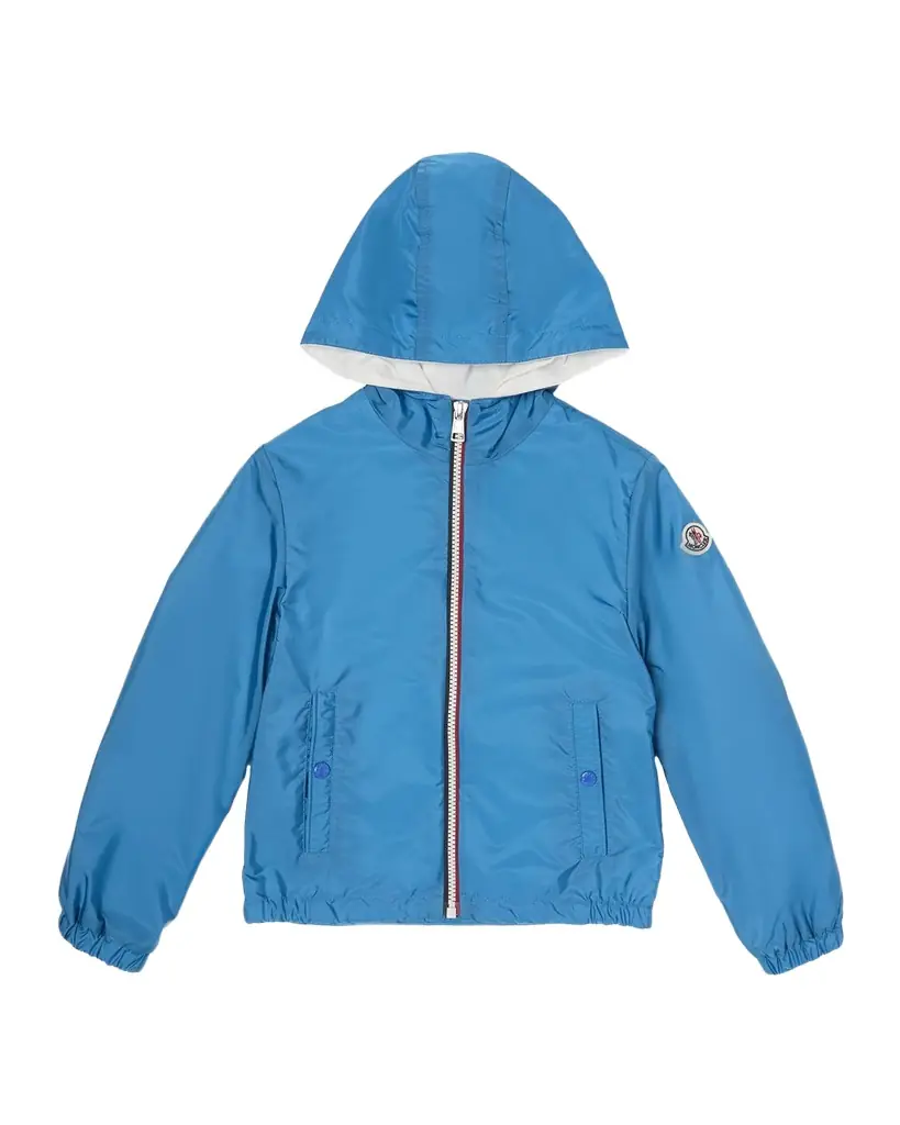 Moncler Boy 's New Urville Hooded Rain Jacket, Size 8-