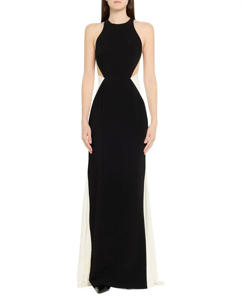 Stella McCartney Colorblock Body-Con Maxi-Dress