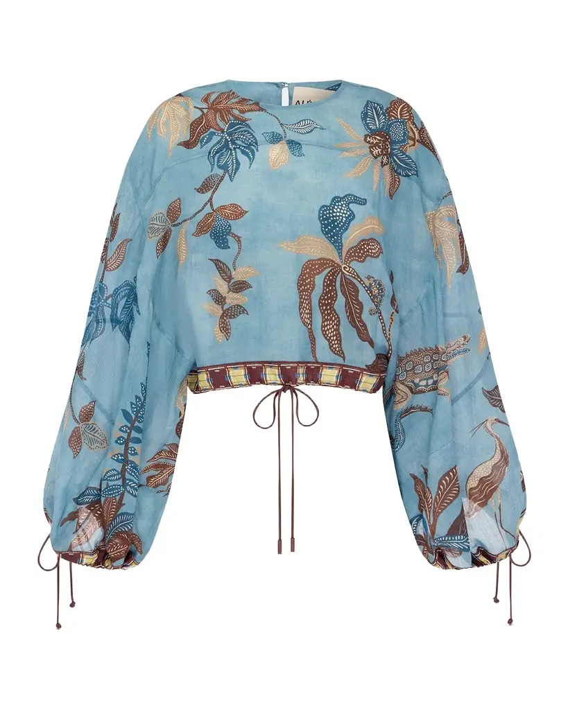 ALEMAIS Georgie Tropical Crop Top