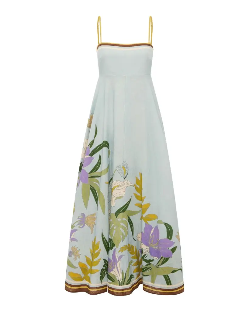 ALEMAIS Alfie Linen Midi Dress