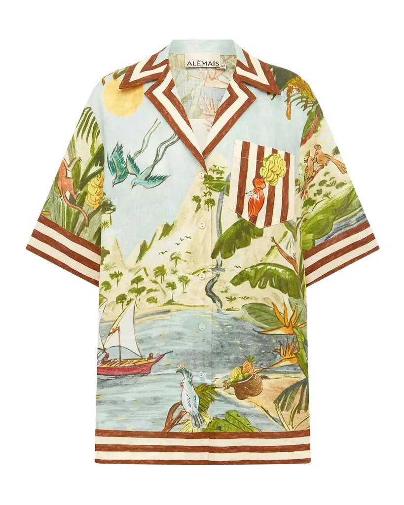 ALEMAIS Toucan Tango Linen Shirt