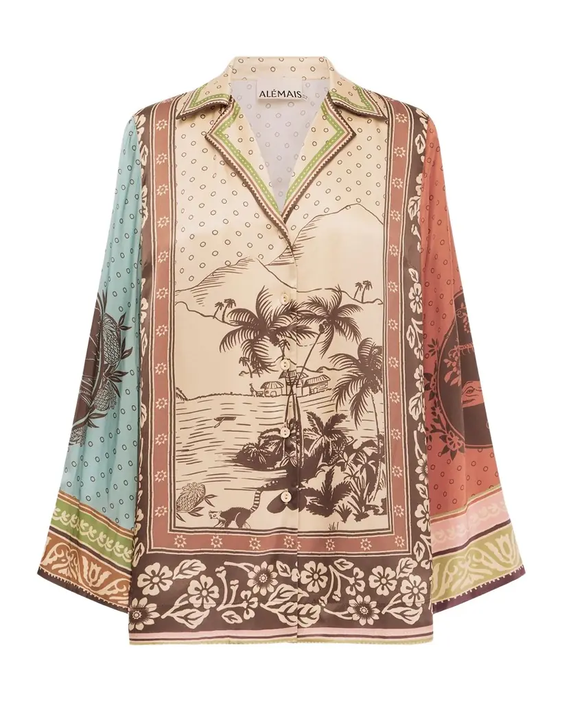 ALEMAIS Alberta Silk Shirt