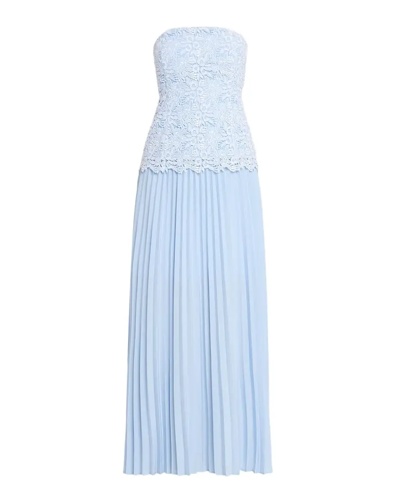 Generation Love Cody Pleated Lace Strapless Dress
