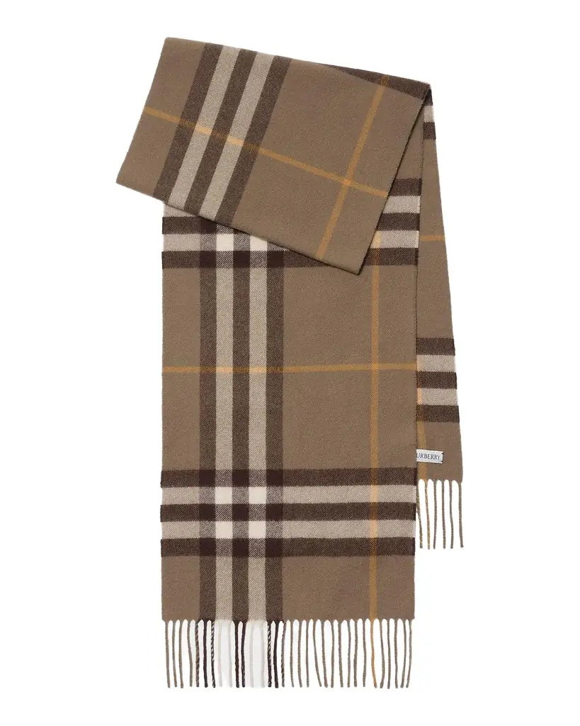 Burberry Check Cashmere Scarf
