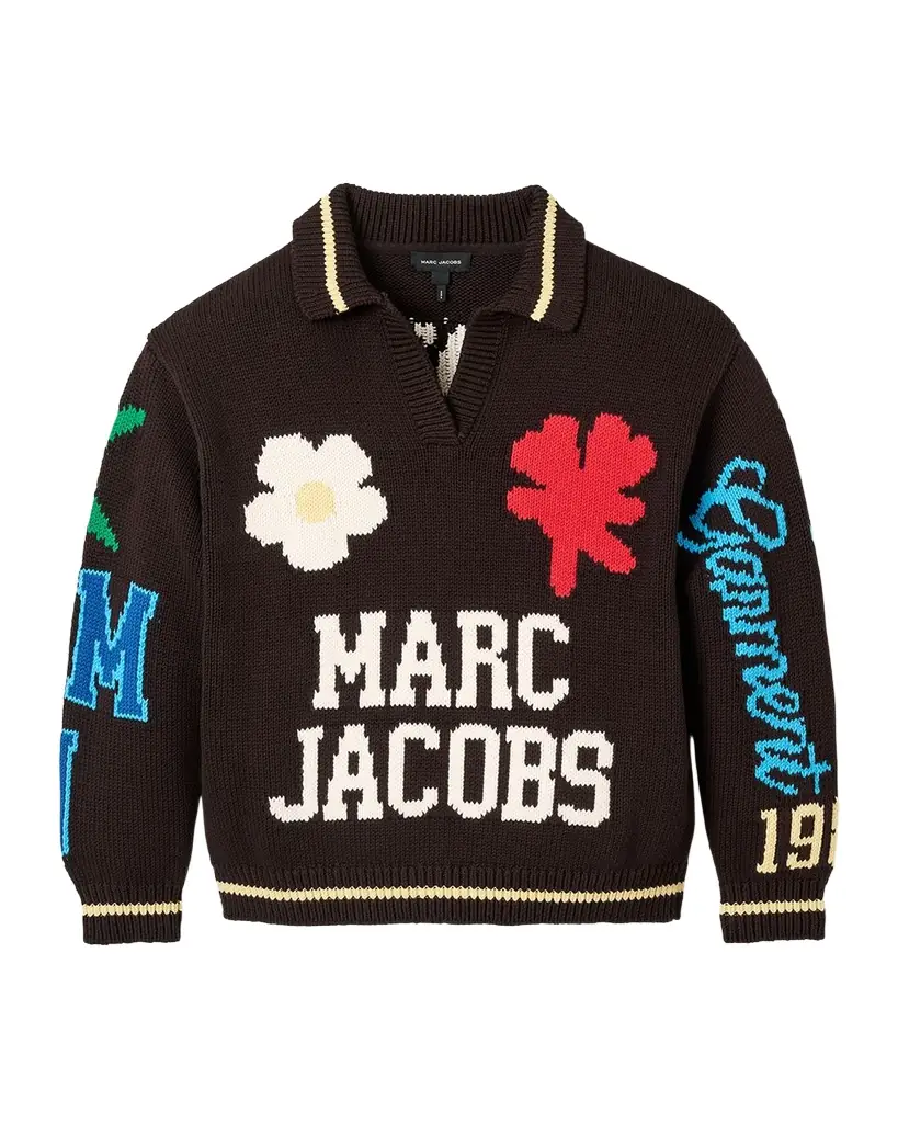Marc Jacobs Varsity Knit Polo Sweater