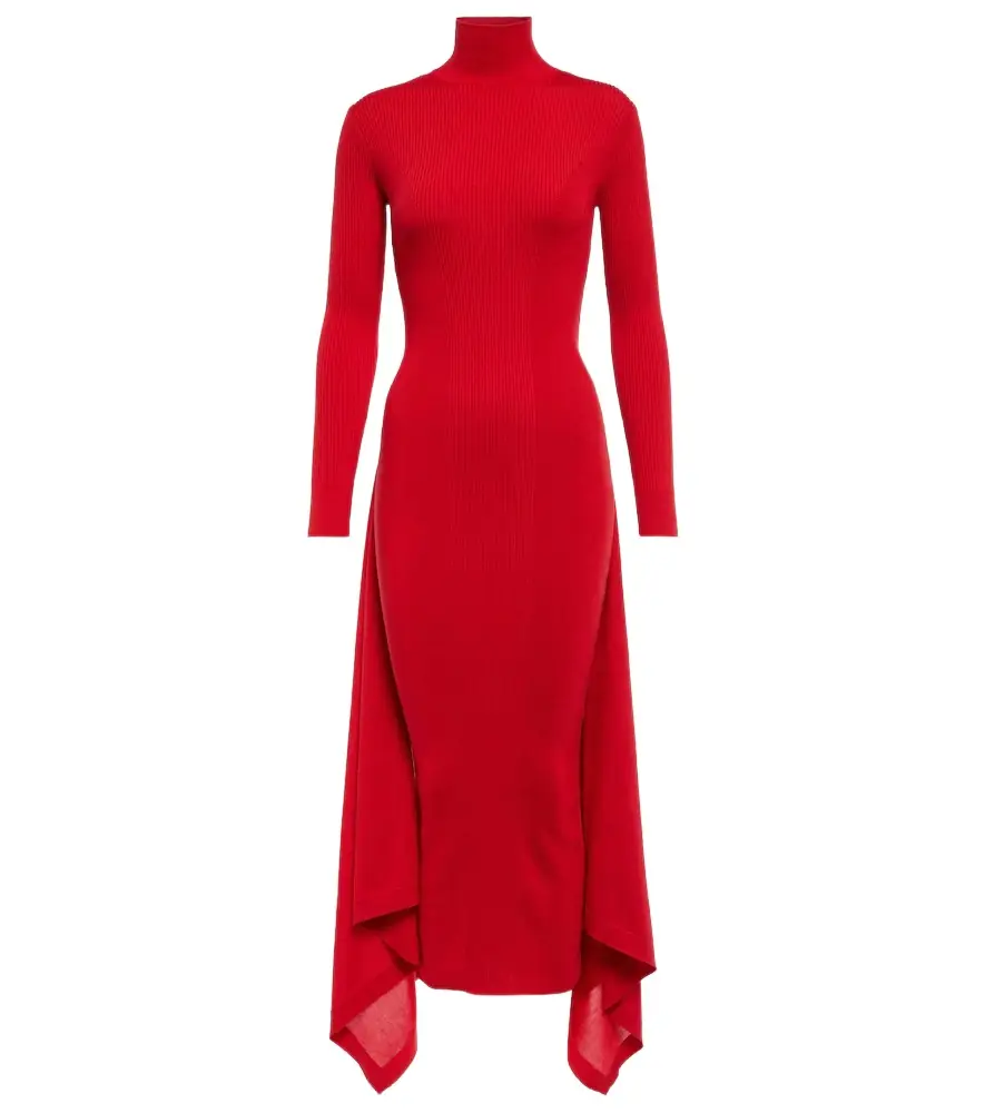 Alaia Alaïa Cashmere and silk midi dress