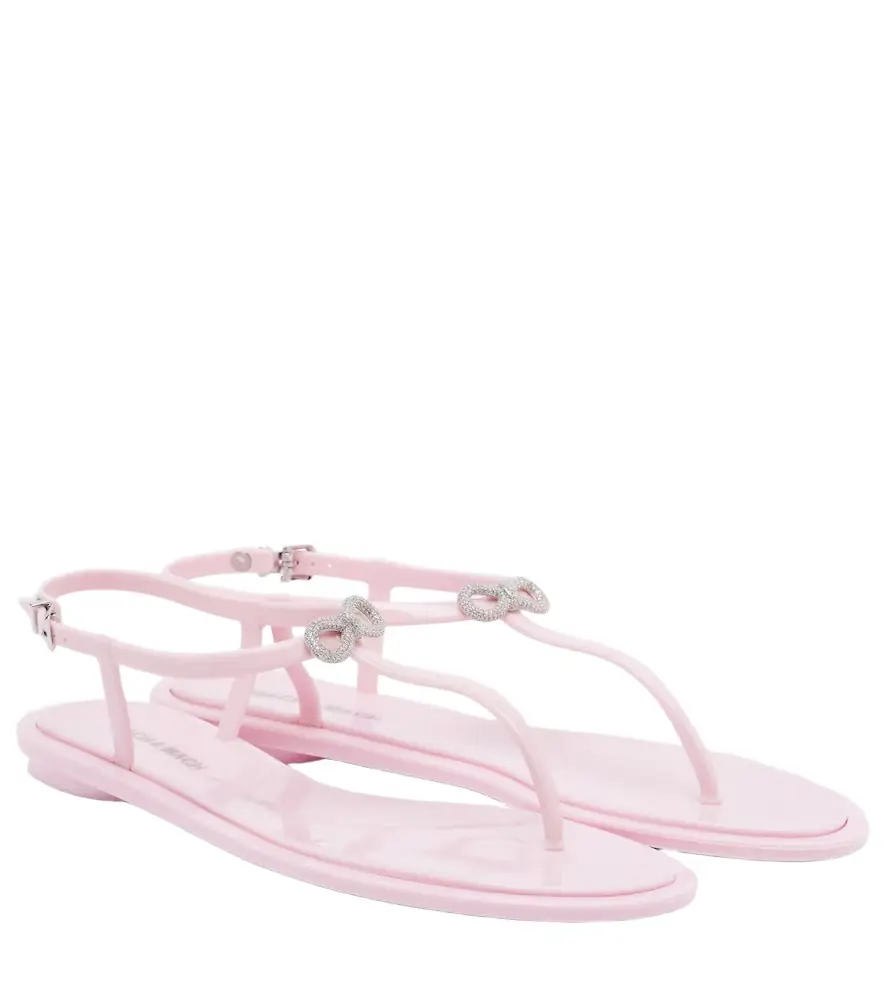 Mach & Mach Riviera embellished thong sandals