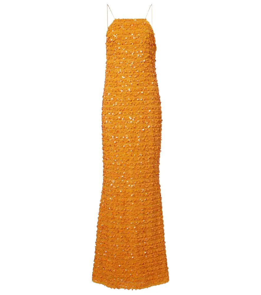 Taller Marmo Candice sequined gown