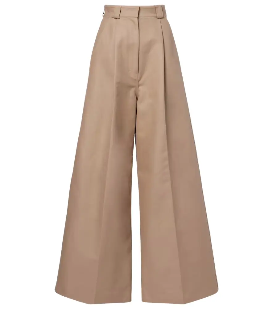 Balenciaga Cotton gabardine wide-leg pants