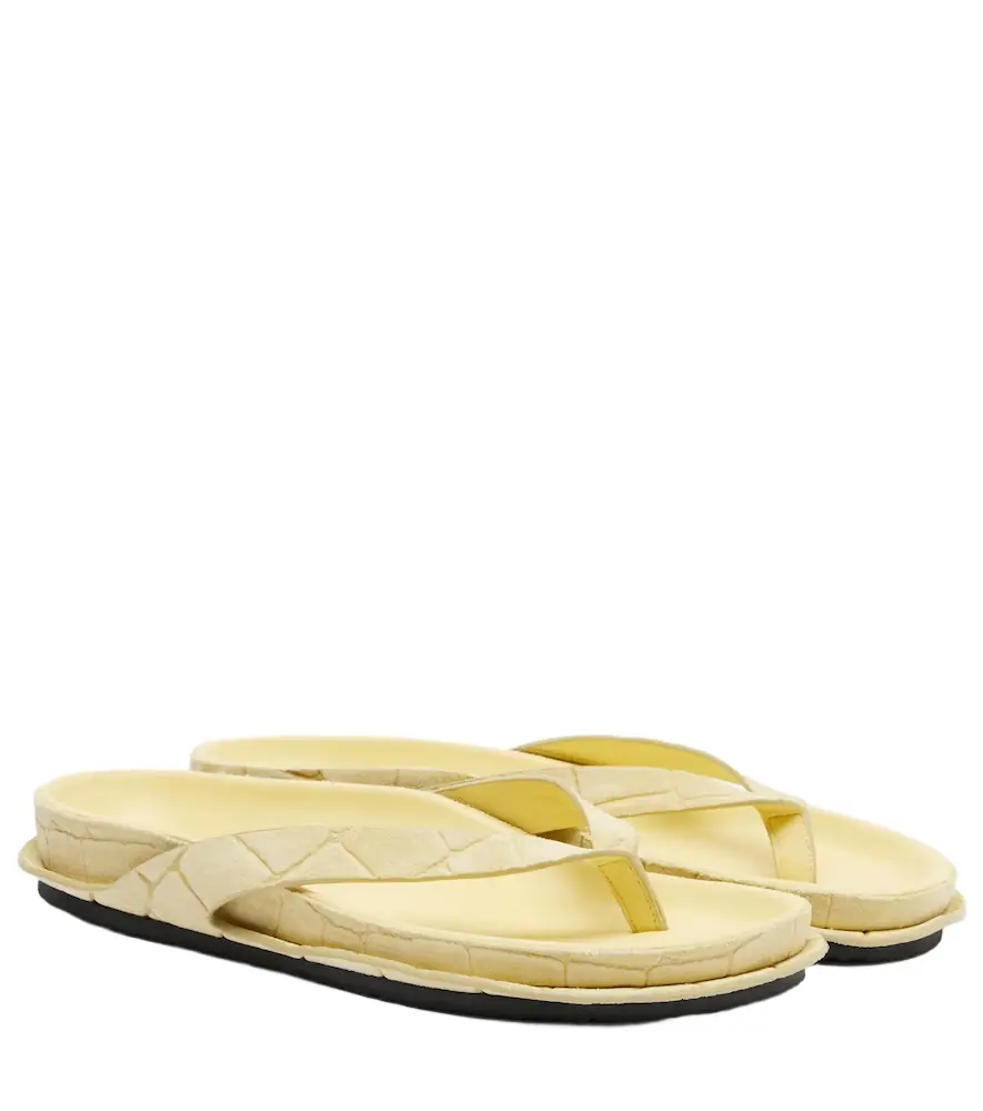 Jacquemus Tatanes suede thong sandals