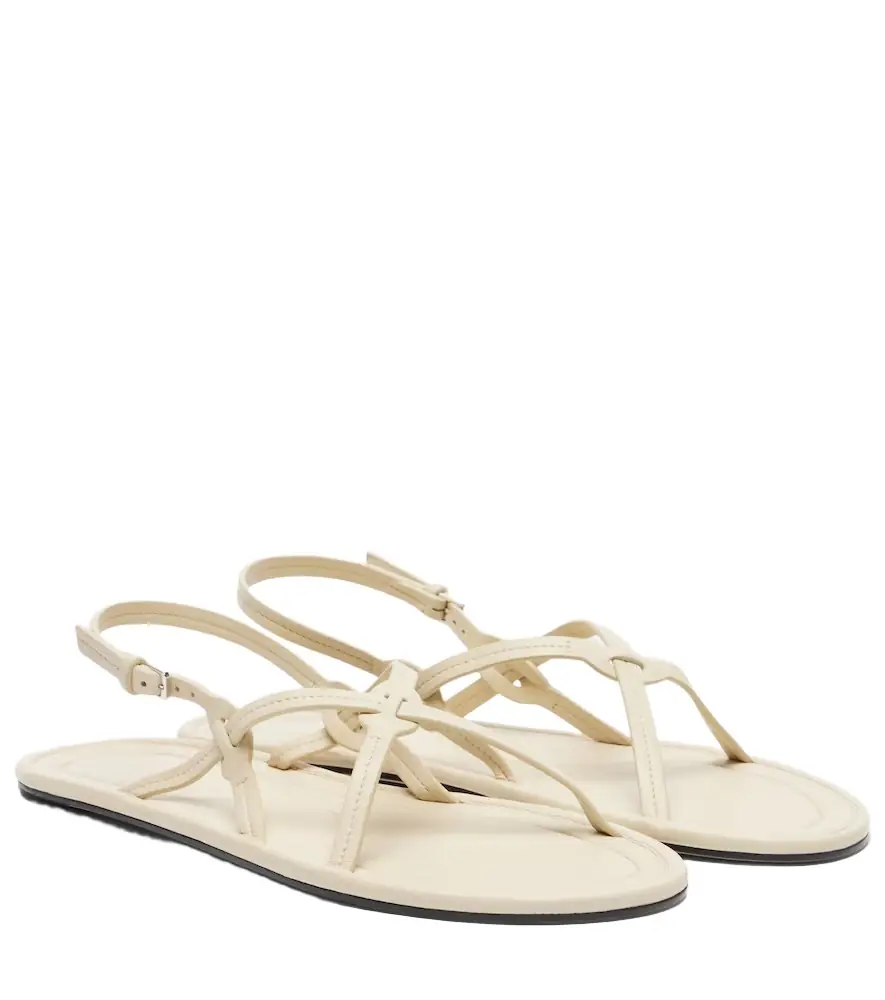 The Row Malick Strap leather sandals