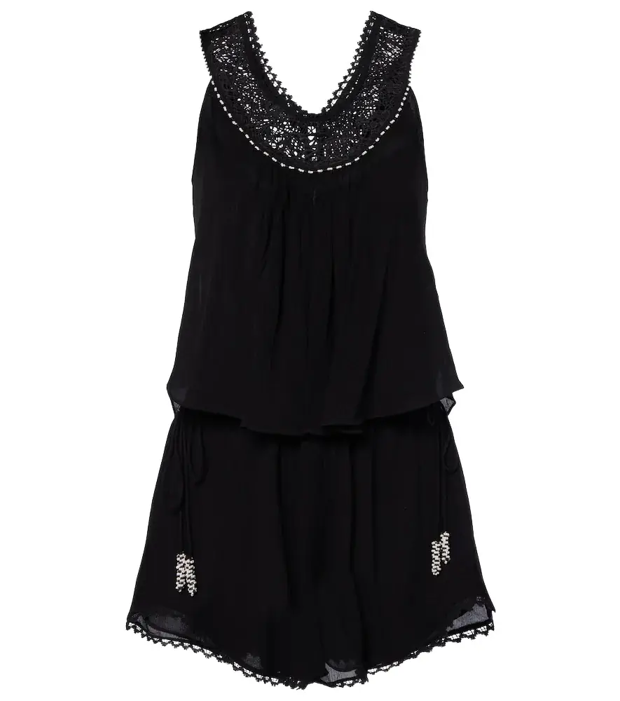 Isabel Marant Nilany beaded silk romper