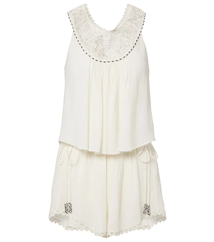 Isabel Marant Nilany beaded silk romper