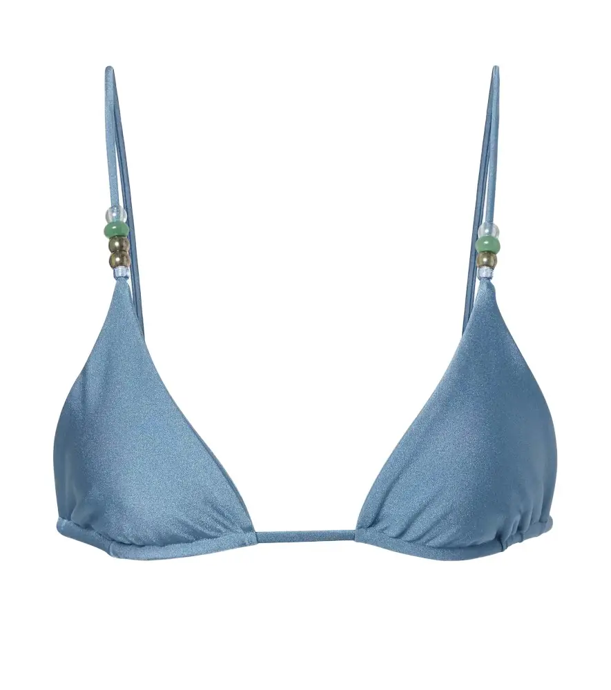 Jade Swim Via beaded bikini top