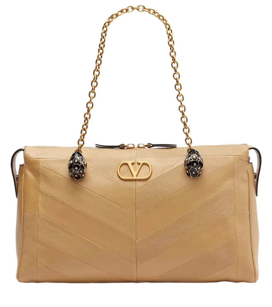 Valentino Garavani Panthea VLogo leather shoulder bag