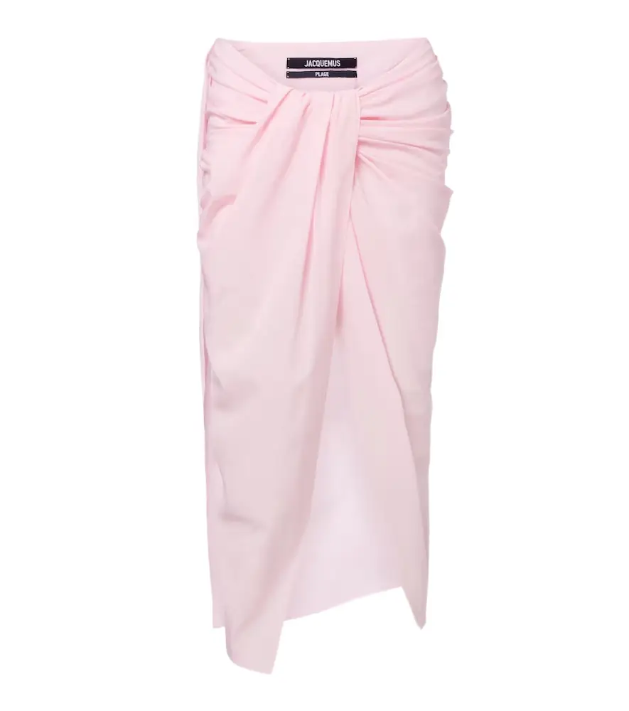 Jacquemus Paréo draped beach cover-up