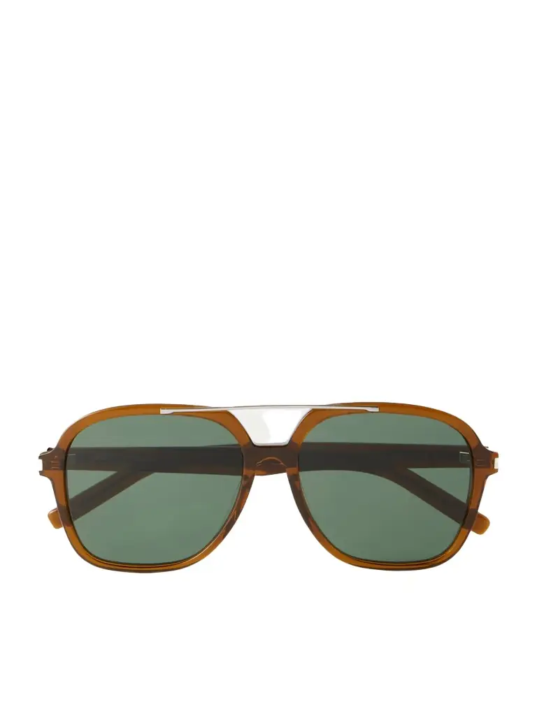 Saint Laurent Eyewear Sl 545 Aviator-style Acetate Sunglasses
