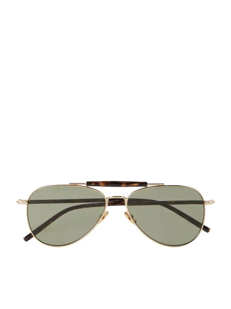 Saint Laurent Eyewear Sl 864 Aviator-style Metal Sunglasses