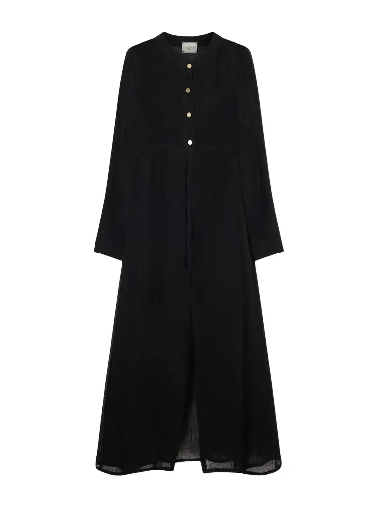 Le Kasha Bibag Linen Maxi Dress