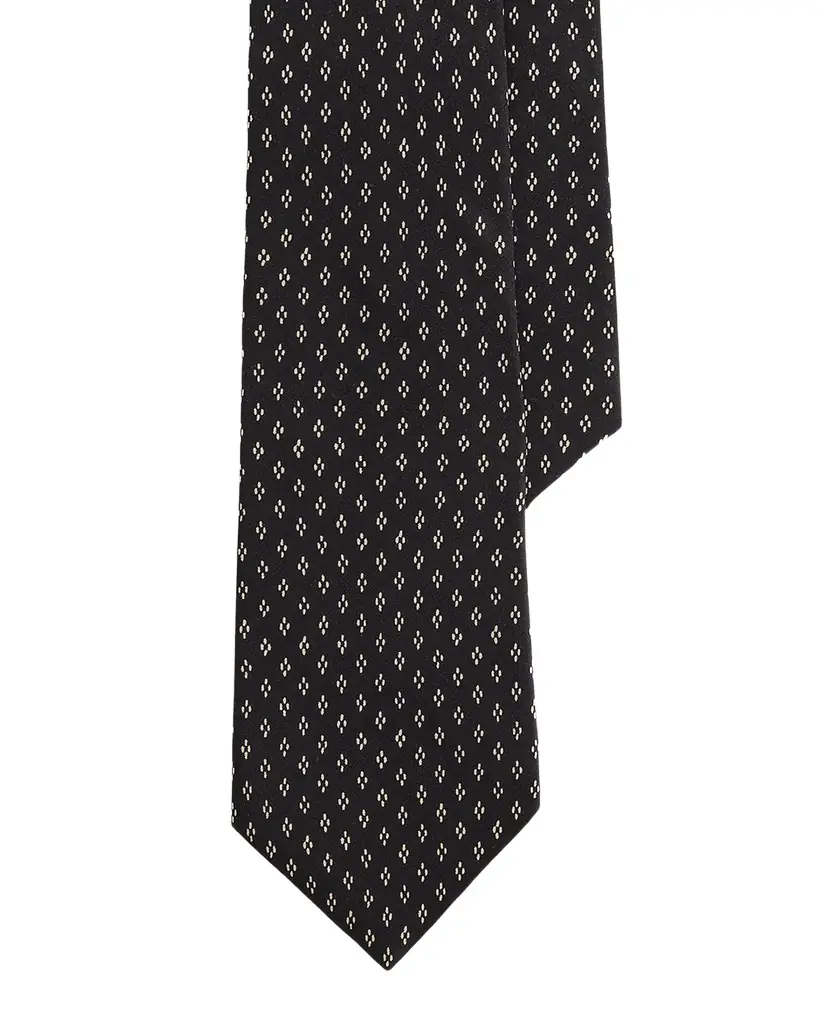 Ralph Lauren Purple Label Dotted-Diamond Silk Tie
