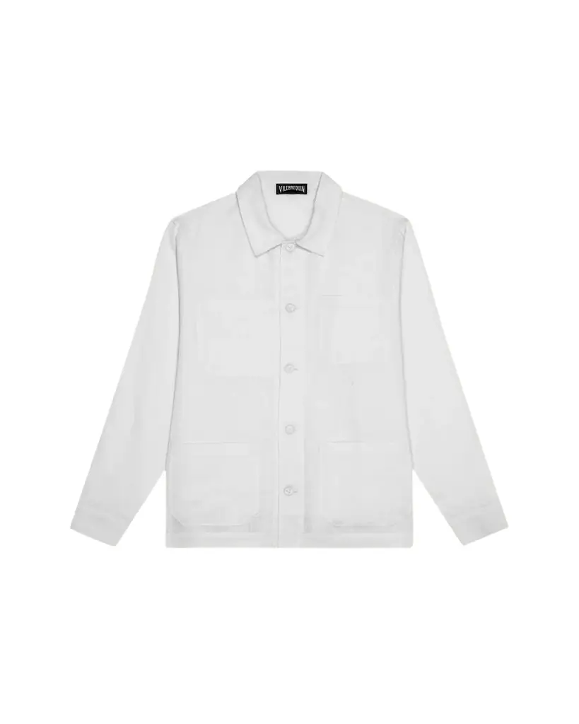 Vilebrequin Men's Linen Patch-Pocket Overshirt