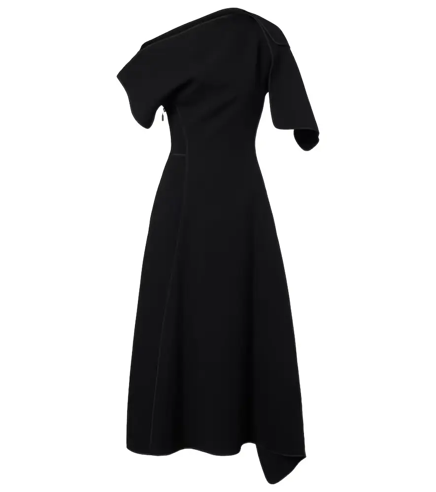 Maticevski Diadem draped asymmetric midi dress