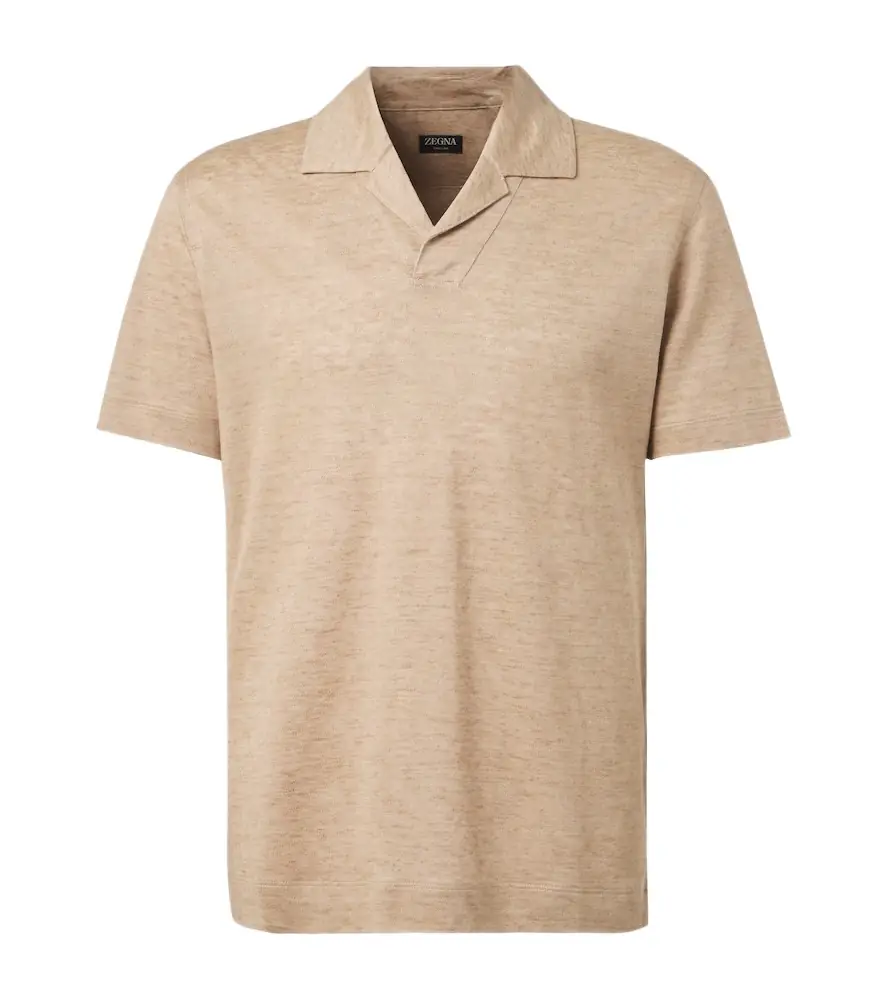 Zegna Linen polo shirt