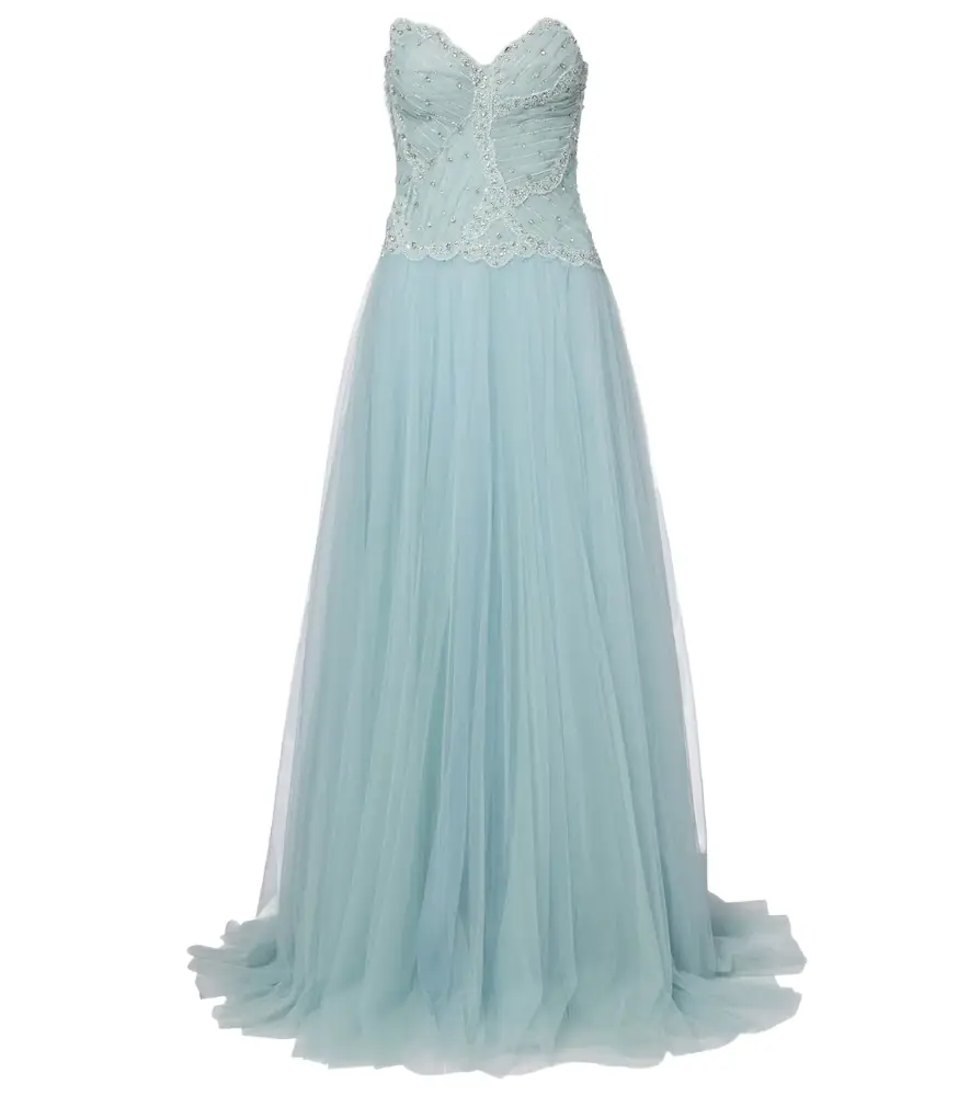 Costarellos Vivienne embellished tulle gown