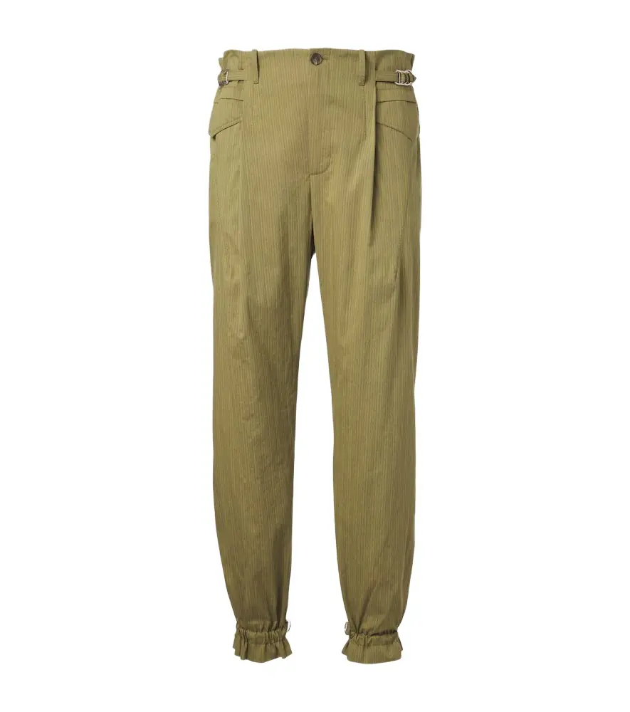 Kiko Kostadinov Egreta striped cotton-blend tapered pants