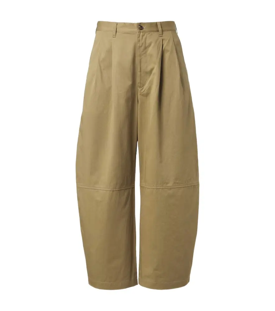 Comme des Garcons Homme Comme des Garçons Homme Cotton and linen barrel-leg chinos
