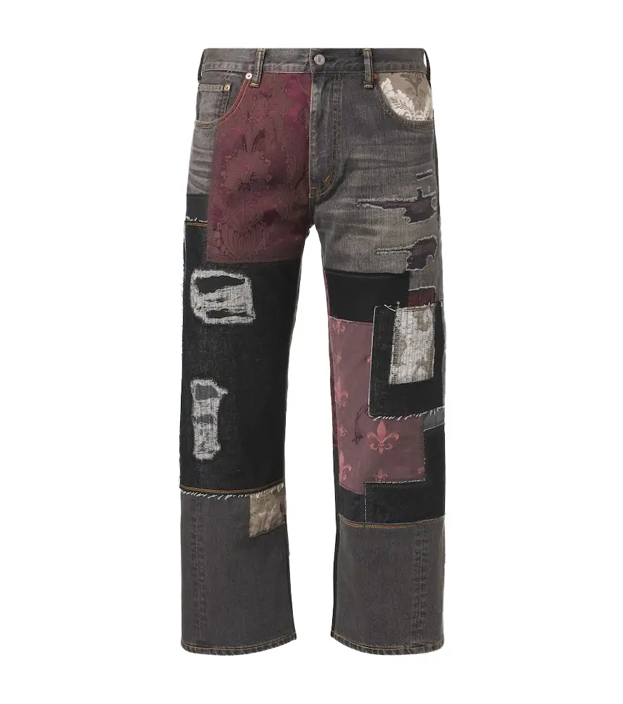 Junya Watanabe x Levi's patchwork wide-leg jeans