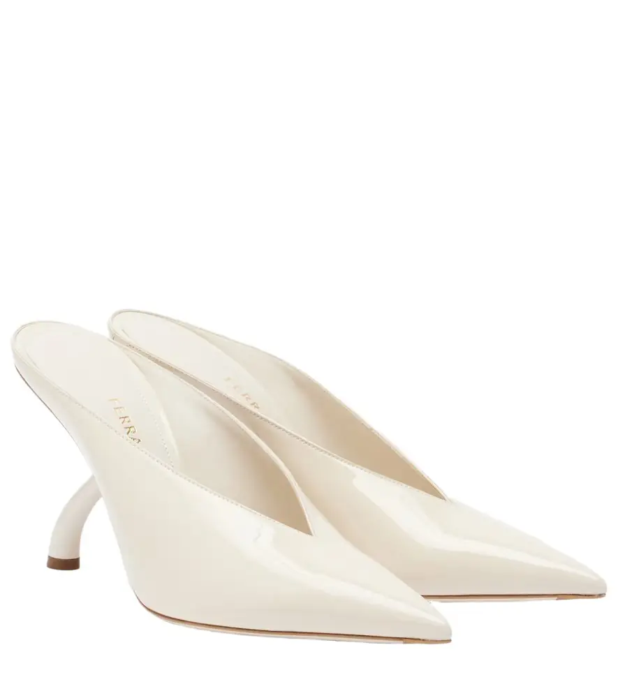 Ferragamo Patent leather mules