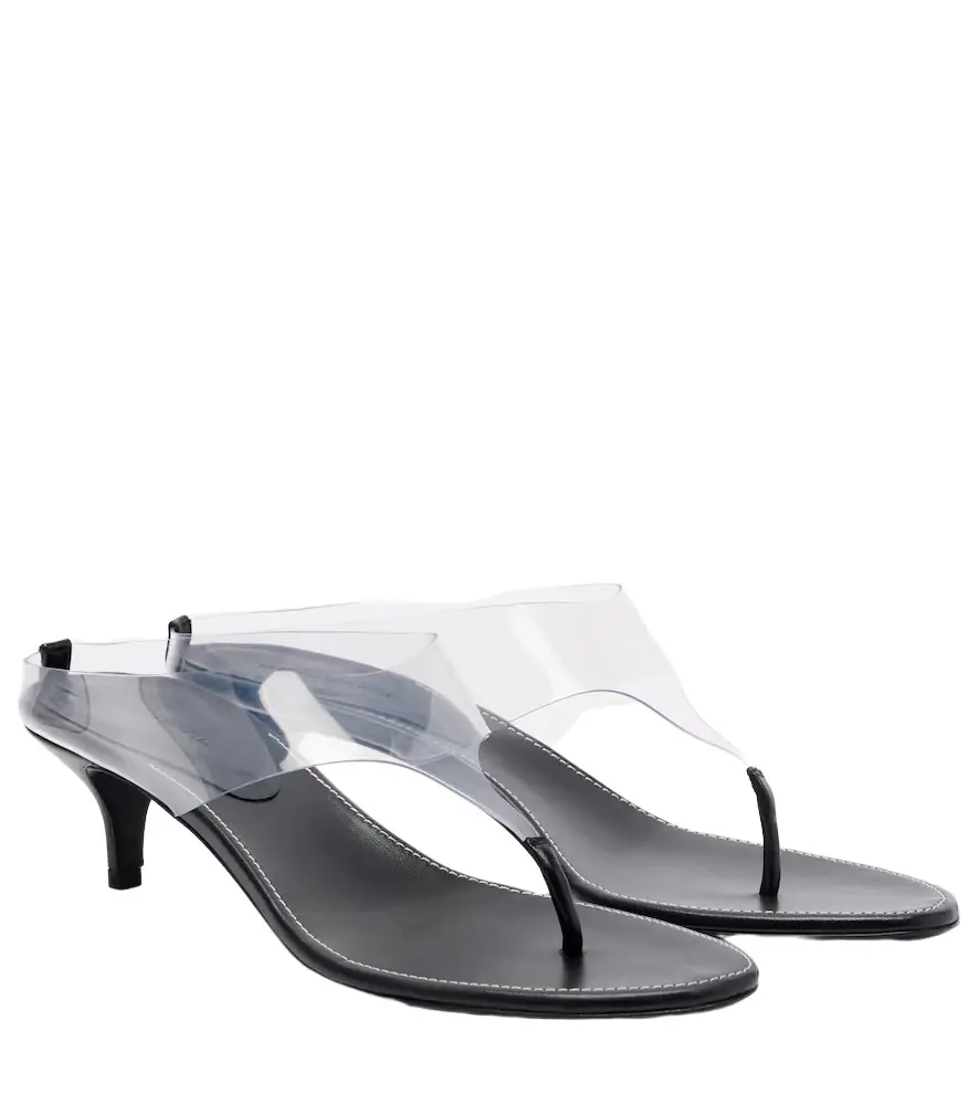 Magda Butrym Leather and PVC thong sandals