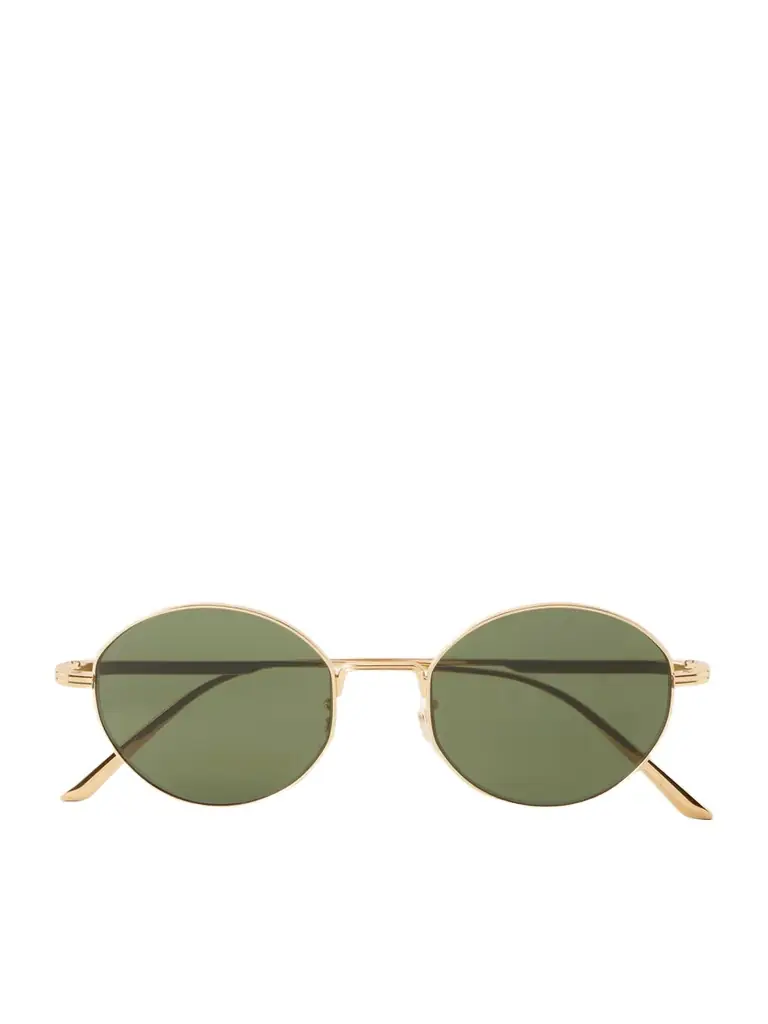 Oliver Peoples + Khaite 1994c Round-frame Metal Sunglasses