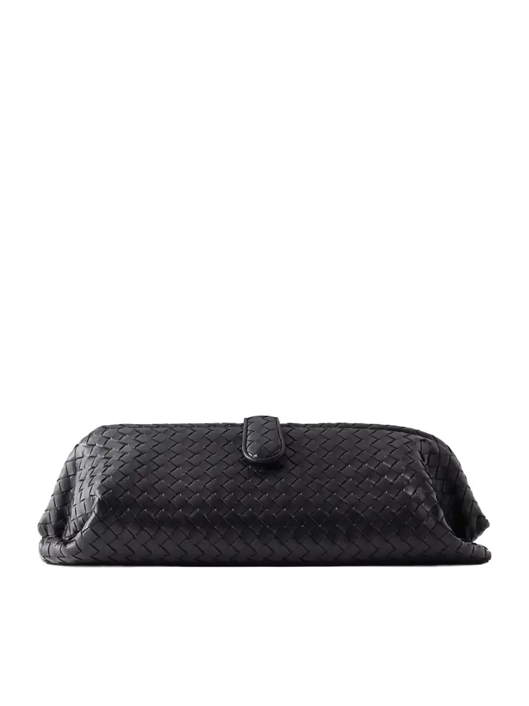 Bottega Veneta Lauren 1979 Intrecciato Leather Clutch