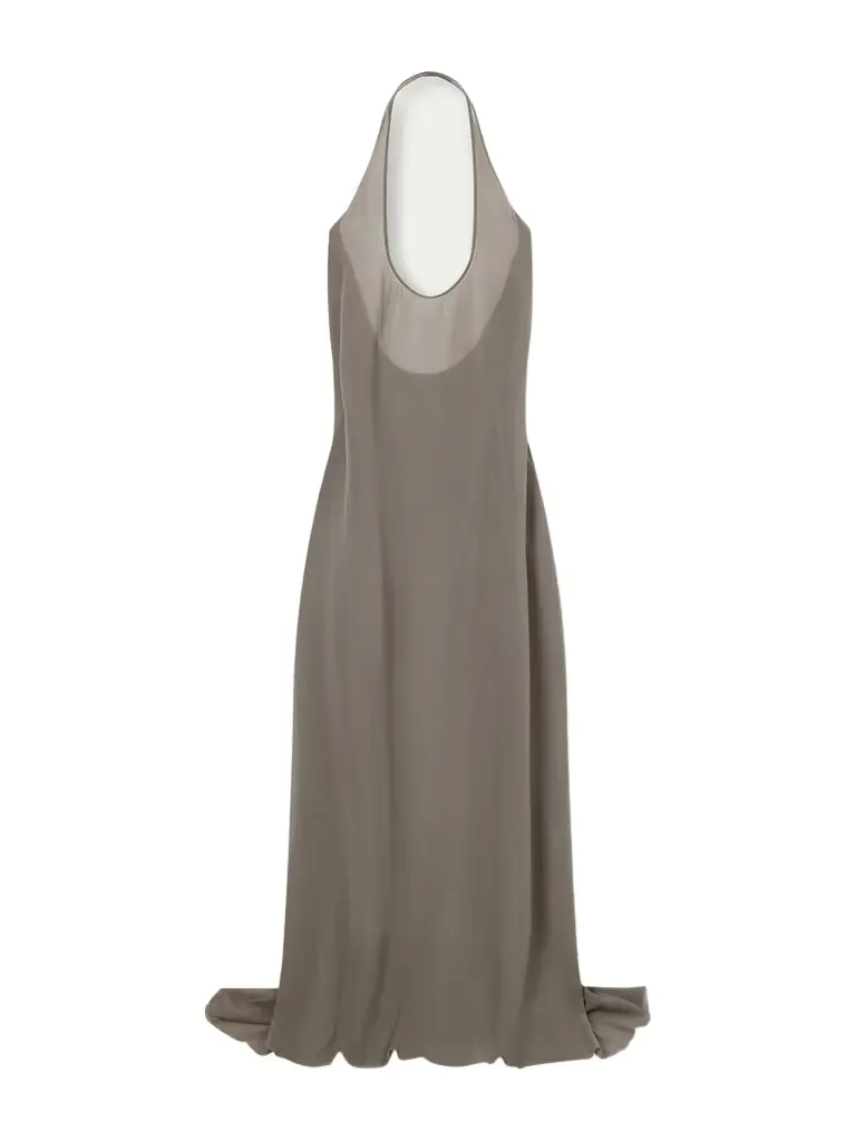 Rick Owens Haltar Silk Georgette Gown