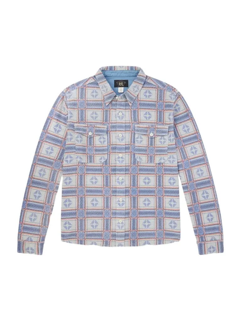 RRL Horace Checked Cotton-Terry Shirt - Men