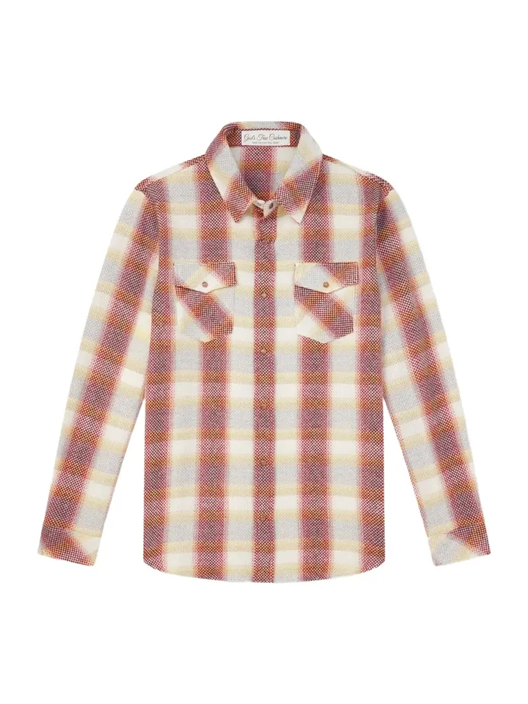 God's True Cashmere Checked Cashmere Shirt - Men