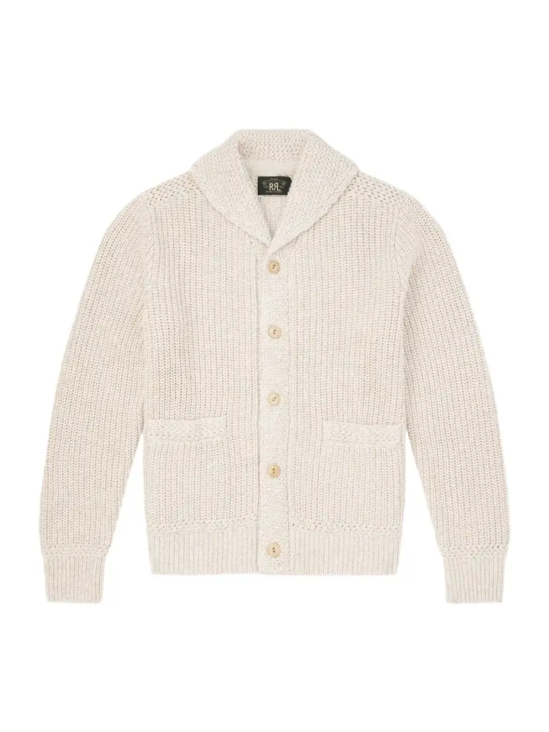RRL Shawl-Collar Cotton and Linen-Blend Cardigan - Men