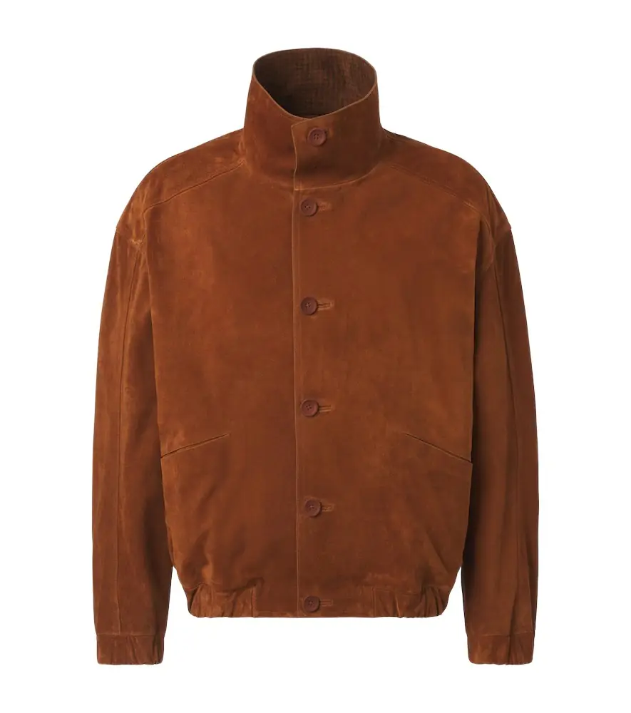 Zegna Suede bomber jacket