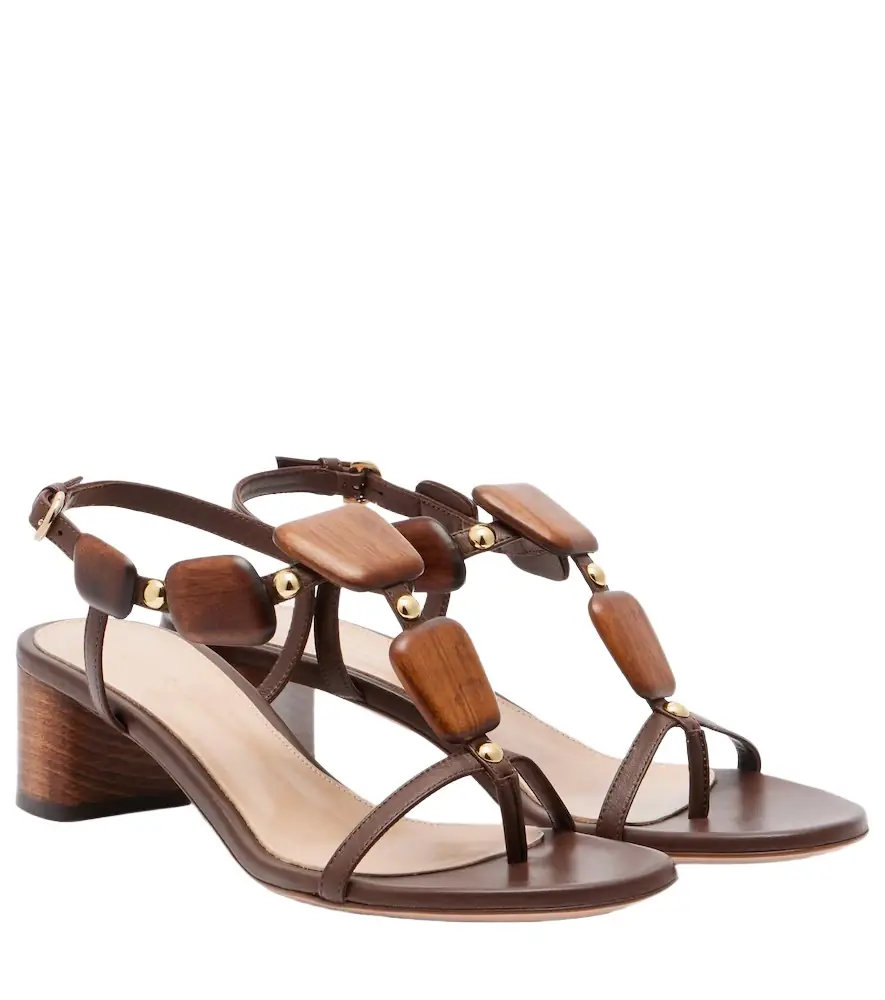 Gianvito Rossi Munduk embellished leather sandals