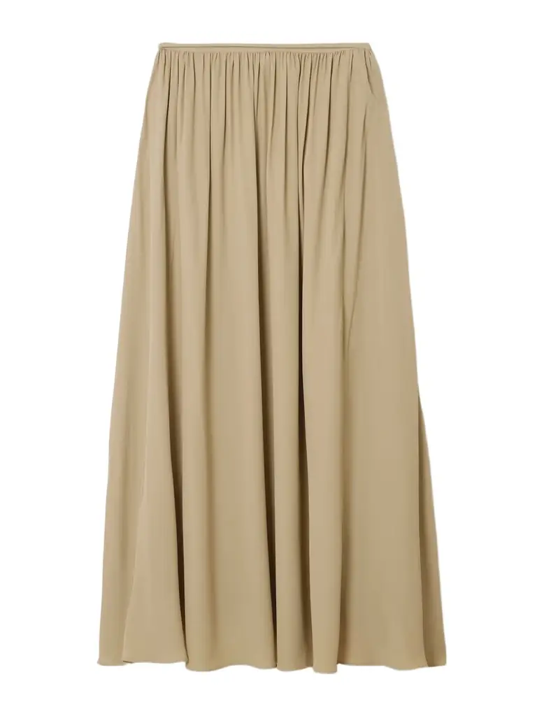 Joseph Elba Tie-detailed Crepe De Chine Maxi Skirt