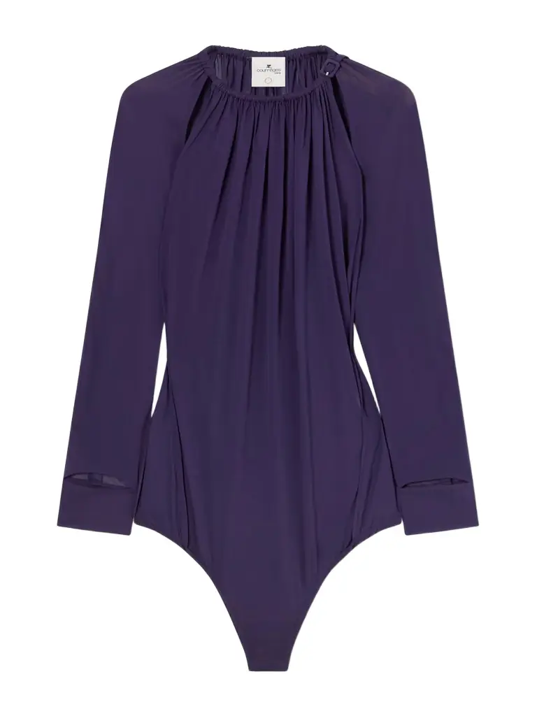 Courreges Cut-out Jersey Bodysuit