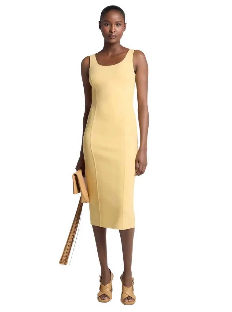 Michael Kors Collection Double Faced Stretch Wool Sheath Dress